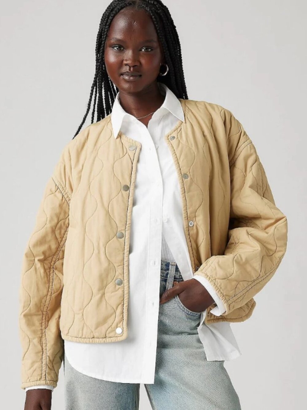 Levi's Rumer Quilted Liner Jacket in Tan